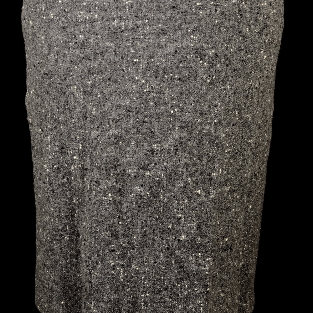 Zanella Dark Gray Italian Fleece Pencil Skirt